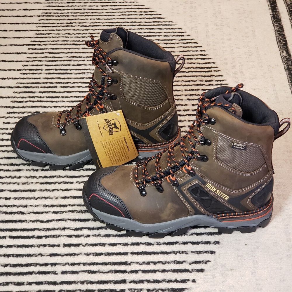 NEW Red Wing Irish Setter Mens 9.5 Crosby Composite Toe Cap Waterproof 6in Boot